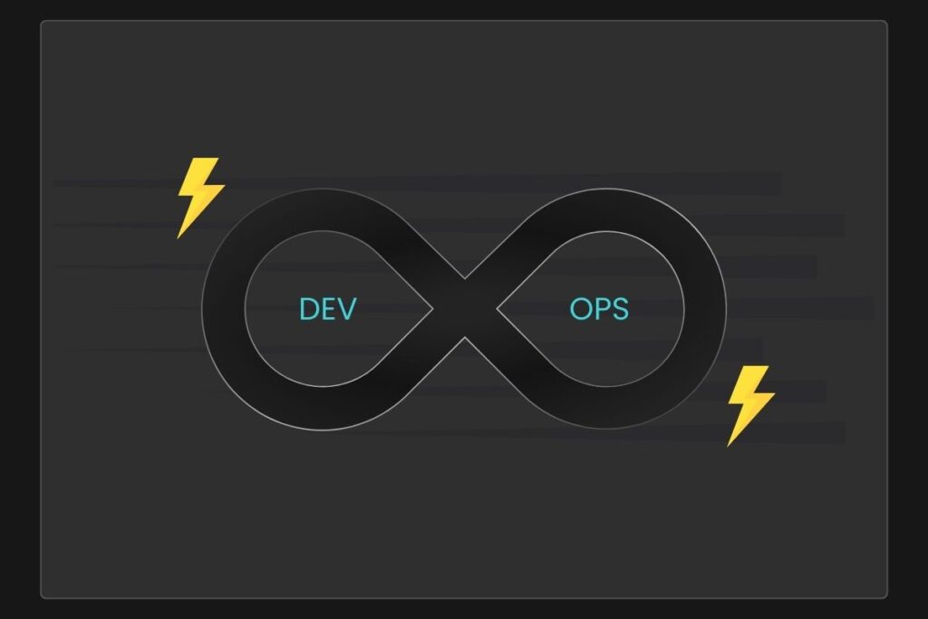 Power of DevOps - Black Background